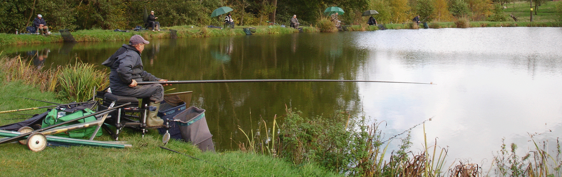 Fishing in the countryside at Haye Farm holiday accommodation